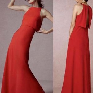 Jill Jill Stuart red Crepe Gown
